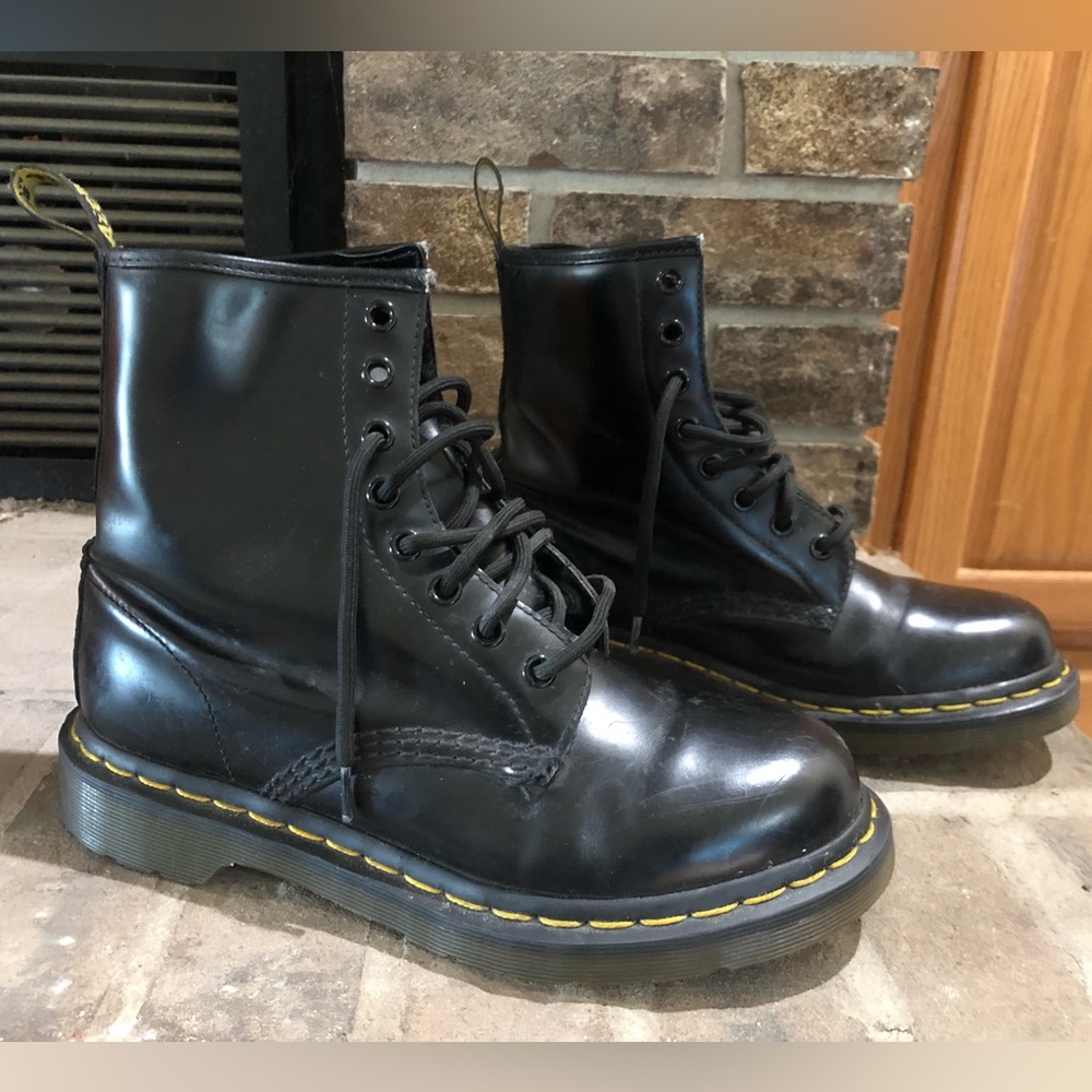 Dr. Martens black lace up boots